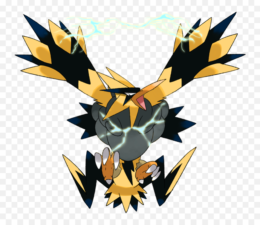 Download Hd Pokemon Shiny Mega Zapdos - Next Stage Of Zapdos Png,Zapdos Png