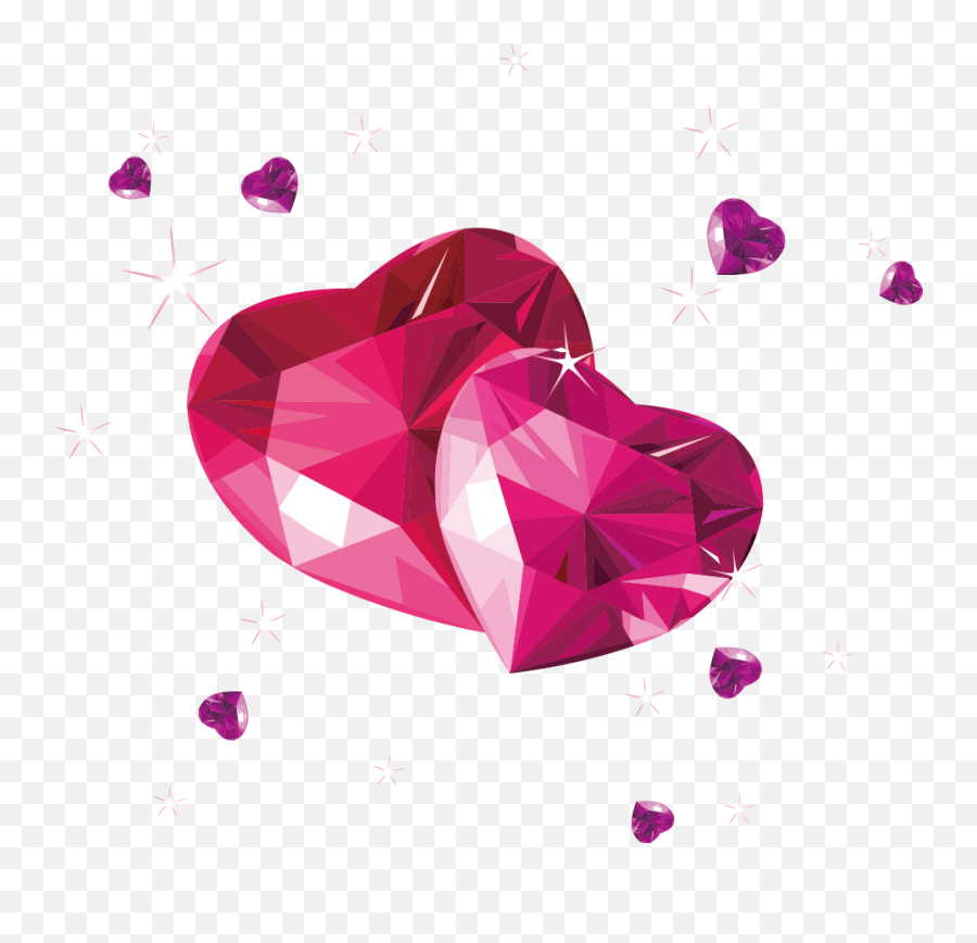 Diamond Pearl Jewellery Pink Bracelet - Diamond Heart Png Black Love Hearts Background,Diamond Heart Png
