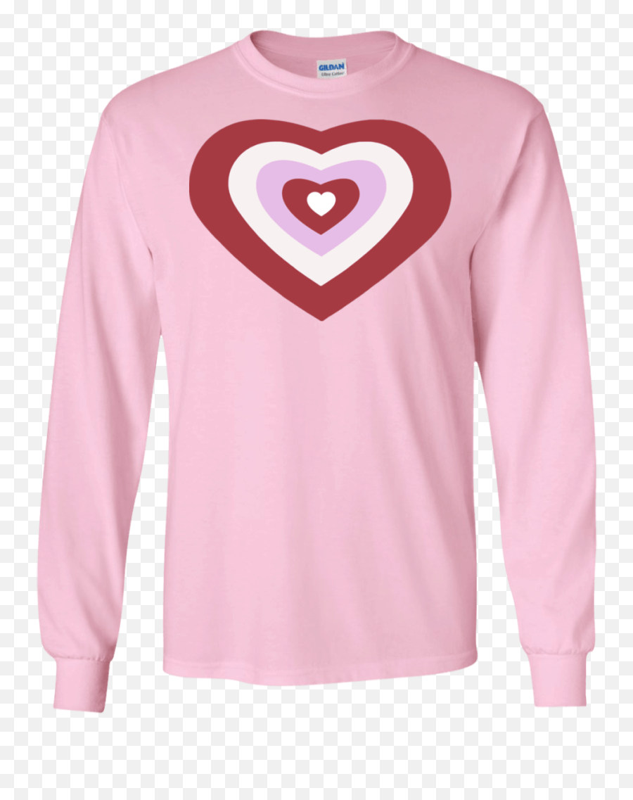 Tina Snow Powerpuff Girl Heart Light Pink Long Sleeve Shirt - Long Sleeve Png,Light Pink Heart Png