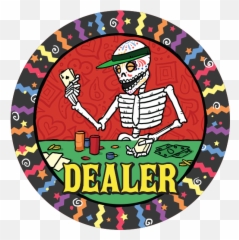 Dia De Los Muertos Dealer Button - Black 49mm Or 60mm Art Png,Dia De Los Muertos Png