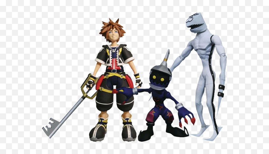 Kingdom Hearts - Sora Dusk And Soldier 7u201d Action Figure 3pack Series 1 Kingdom Hearts Nobody And Heartless Png,Kingdom Hearts Sora Png