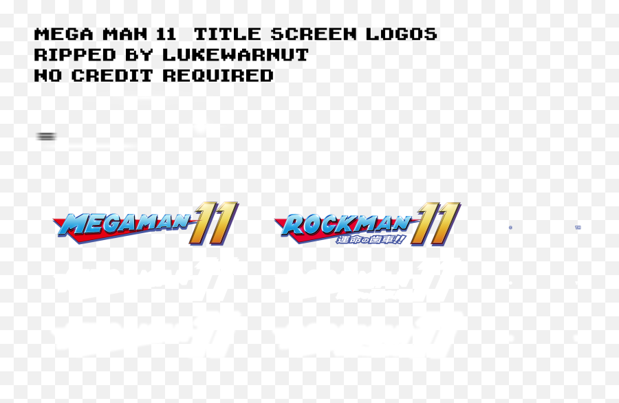 Title Screen Logos - Vertical Png,Mega Man 11 Logo