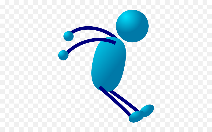 Stick Figure Stickman Blue Man Transparent Png Images U2013 Free - Stick Man Running,Stick Figure Transparent