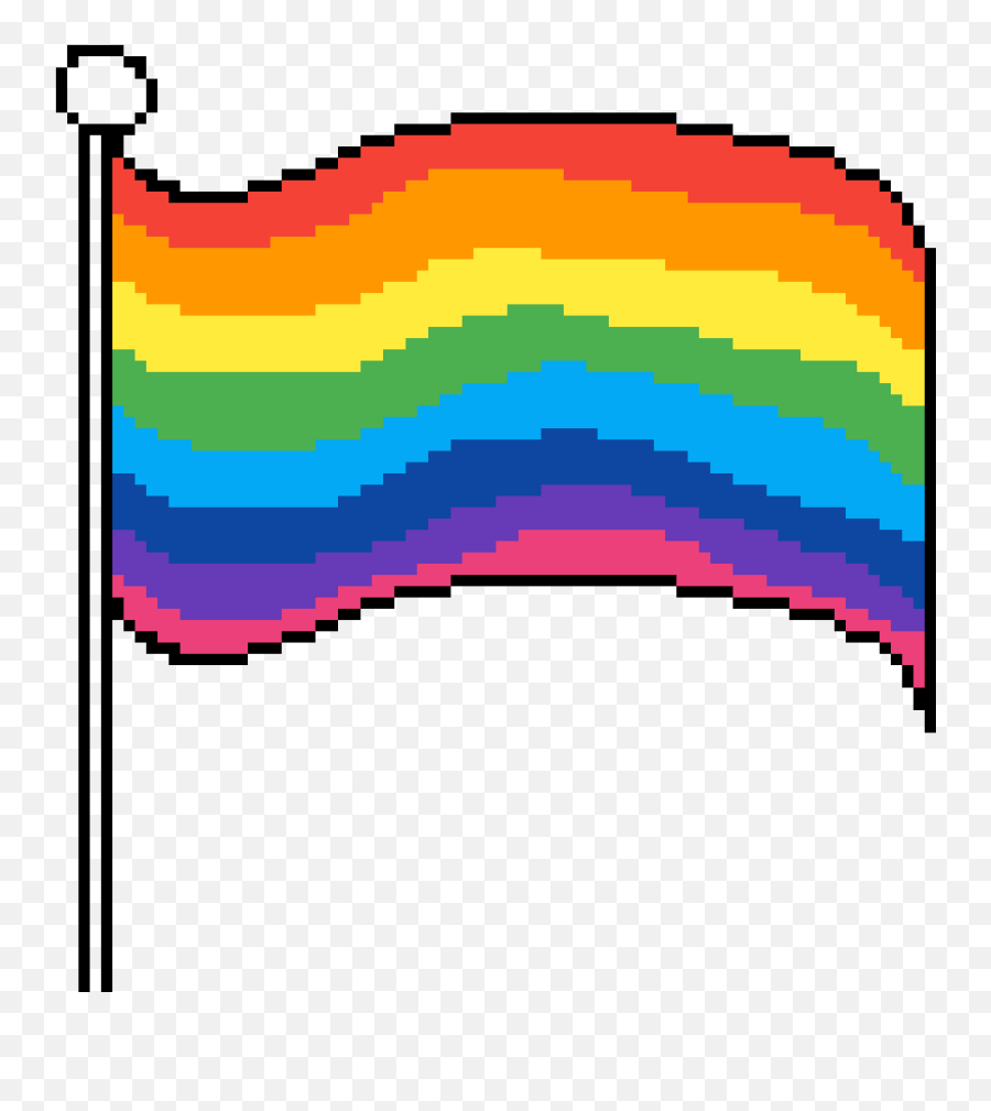Pixilart - Pride Flag Pixel Art Png,Rainbow Flag Transparent
