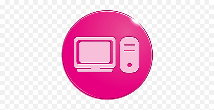 Pink Computer Png U0026 Free Computerpng Transparent - Language,Computer Icon Transparent