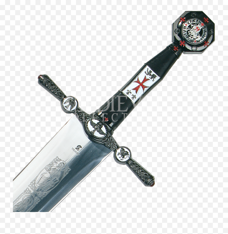 Download Hd Black Knights Of Heaven Sword - Knights Swords Knightly Sword Sword Of Dark Ages Png,Swords Transparent