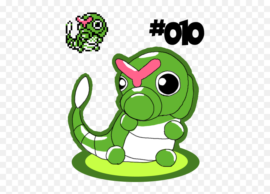 Caterpie Is Another Gbc Colored Pokemon - Dot Png,Caterpie Png