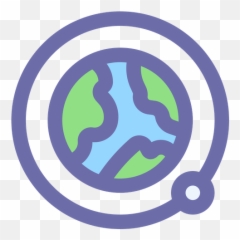 Orbit Icon Of Colored Outline Style - Available SVG PNG Language
