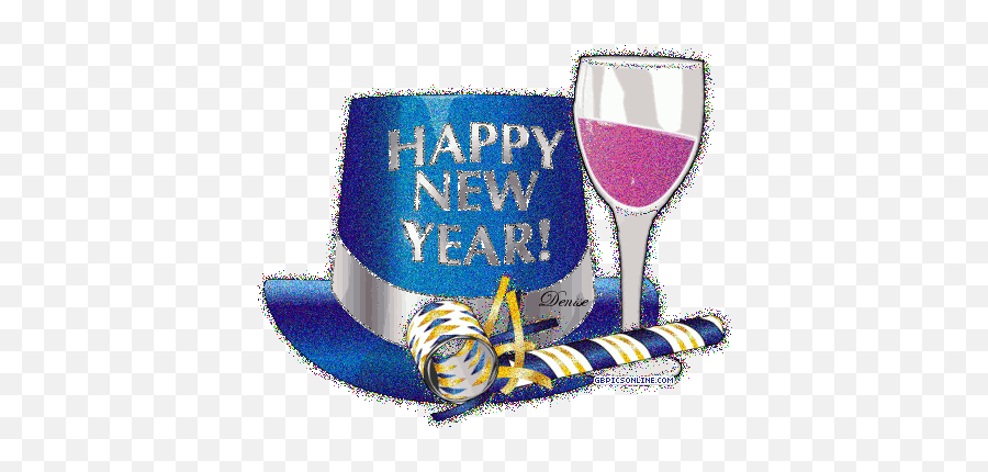 Happy New Year Gb Pics Frohes Neues Jahr Gif Guten Rutsch - Blue Hat Happy New Year Gif Png,New Year Logo
