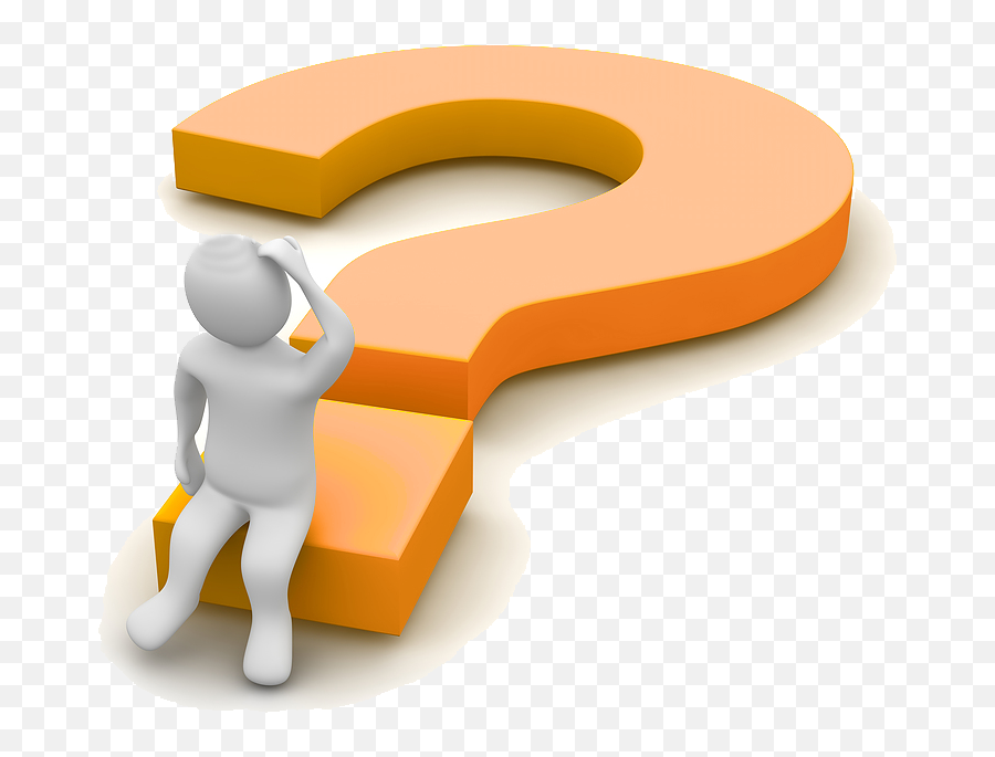 Thinking Png Person Emoji - Transparent Background Png Clipart Question Mark 3d Man Png,Think Icon Man Standing With
