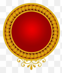 Round Golden Frame Ping Vector Files Free Downloads - Round Golden Frame Png Hd
