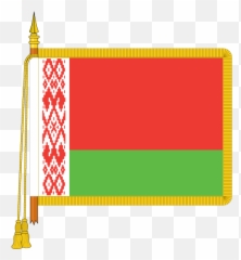 Ceremonial Belarus Flag - Union Jack With Gold Fringe Png,Belgium Flag Png