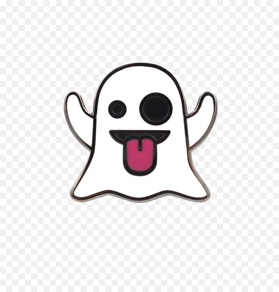 Ghost Emoji Pin - Ghost Emoji Png Transparent,Ghost Emoji Transparent