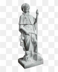 St - Classical Sculpture Png,St Roch Icon