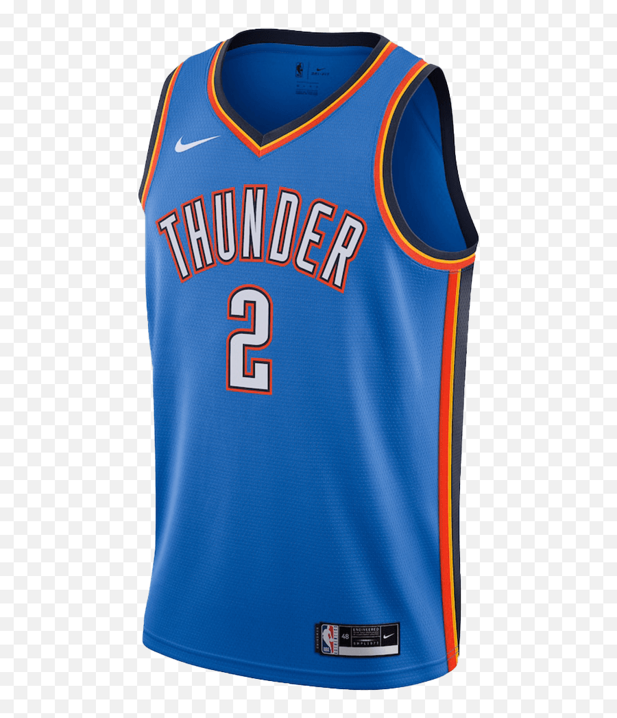 Nba Shirts - Nba Oklahoma City Thunder Icon Jersey Png,Indiana Pacers Nike Icon Shorts