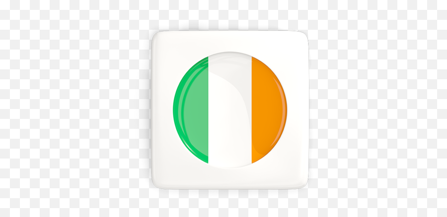 Square Icon With Round Flag Illustration Of Ireland Png Rounded