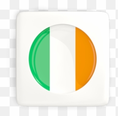 Square Icon With Round Flag Illustration Of Ireland Png
