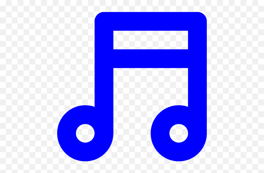 Blue Music Note Icon - Free Blue Music Note Icons Music Note Png,Icon Of Music