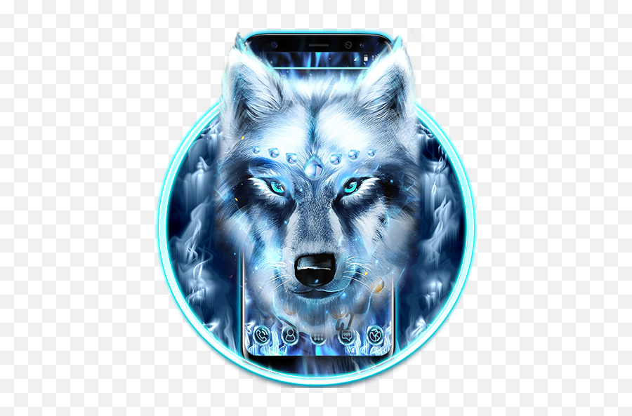 Arctic Ice Wolf Theme Apk Download For Windows - Latest Arctic Ice Wolf Theme Png,Wolf Head Icon