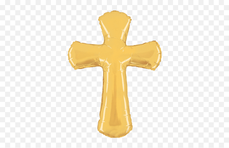 Cross Gold Png Minecraft - Foil Balloon Cross,Gold Cross Png