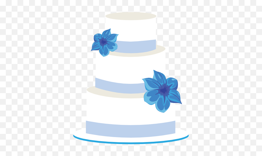Wedding Cake Clip Art - Vector Clip Art Online Blue Wedding Cake Clip Art Png,Cake Clipart Png