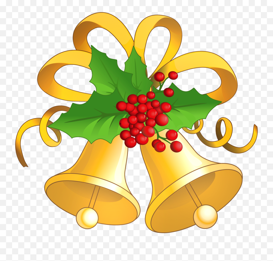 Christmas Bells Clip Art Png Free Image - Bells And Mistletoe,Christmas Bells Png