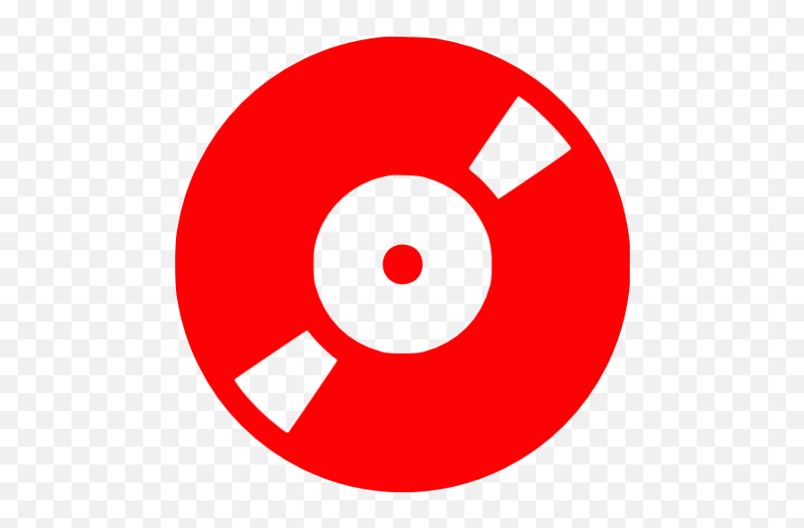 Red Music Record Icon - Free Red Music Record Icons London Underground Png,Dj Turntable Icon