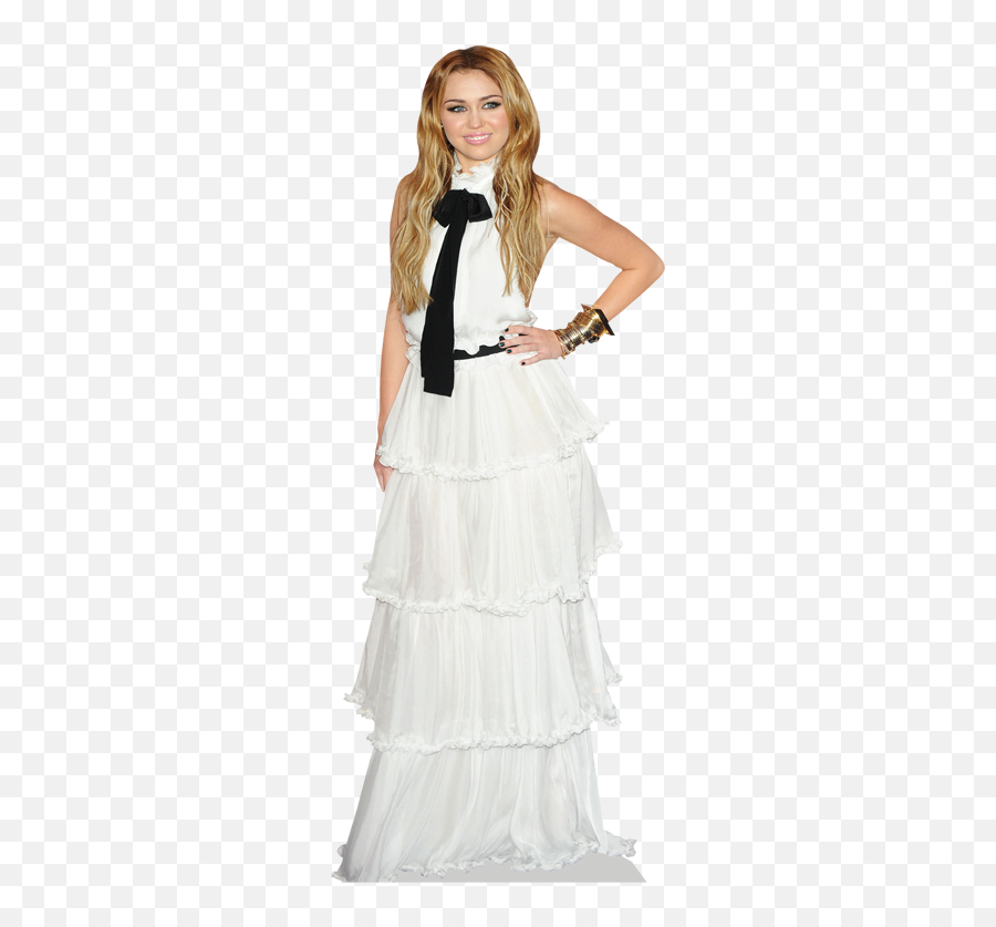 Miley Cyrus Cardboard Cutout Celebrity - Gown Png,Miley Cyrus Png