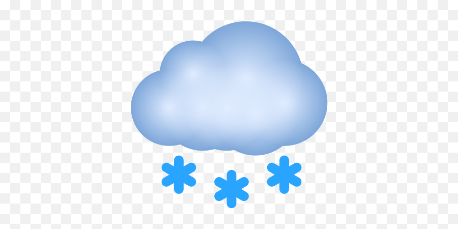 Cloud With Snow - Png Snow Symbol Transparent Cloud,Cloud Emoji Png