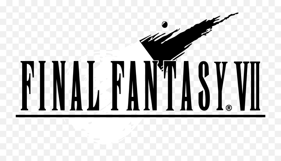Final Fantasy Logo - Final Fantasy 7 Logo White Png,Final Fantasy Png