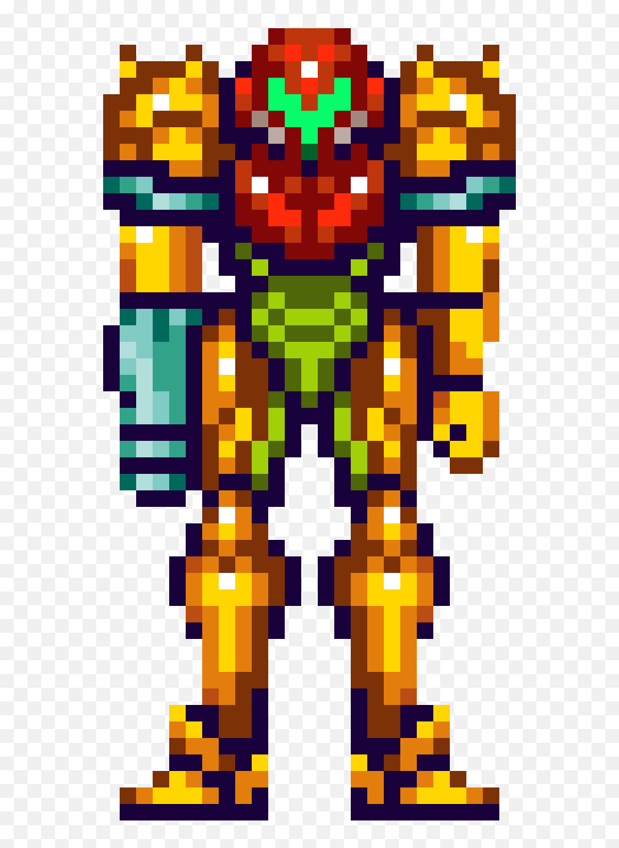 Super Metroid Png 7 Image - Super Metroid Samus Sprite,Metroid Logo Png