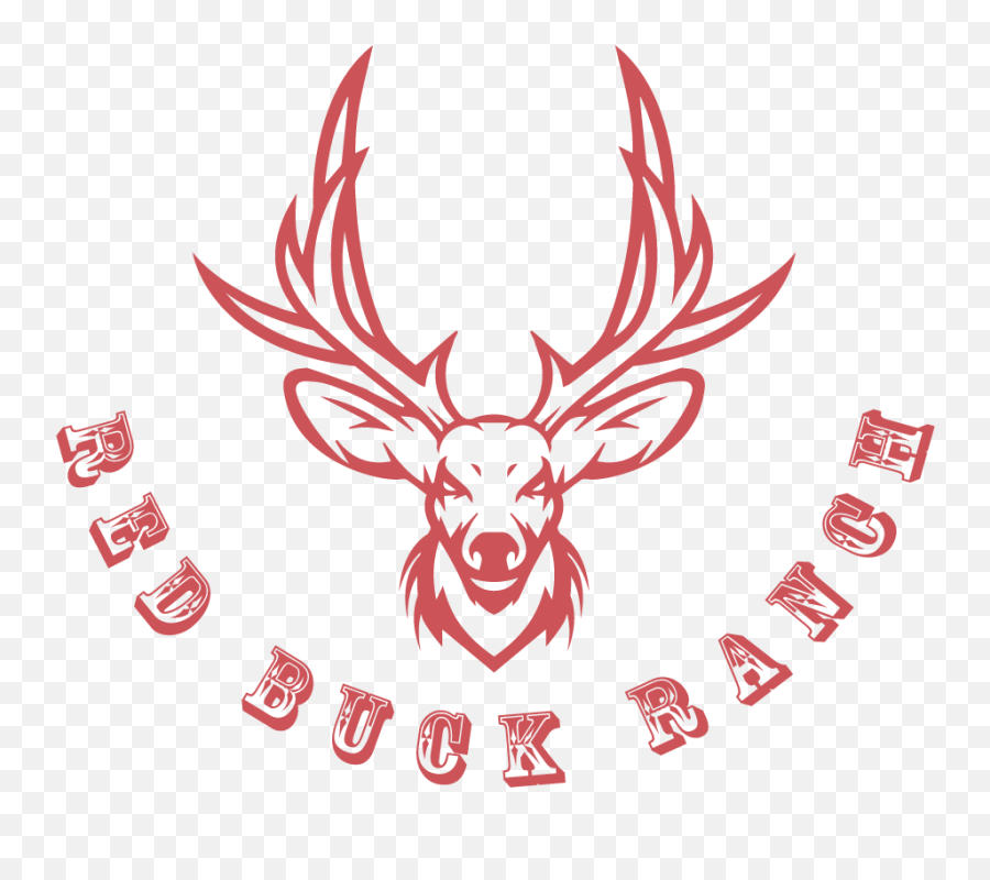 Bold Playful Hunting Logo Design For Red Buck Ranch And - Copper And Oak Liquor Png,Deer Head Logo