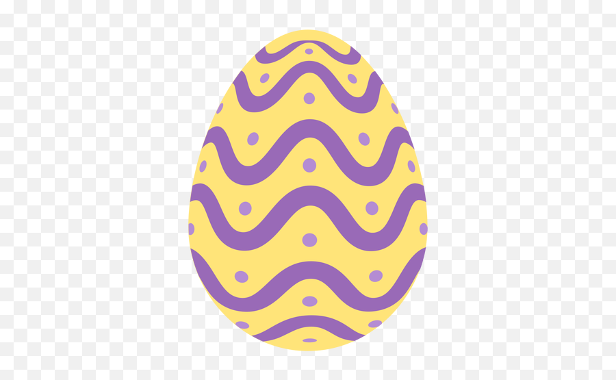 Egg Easter Painted Pattern Spot Wave - Yellow Easter Egg Woth Purple Spots Png,Gold Pattern Png