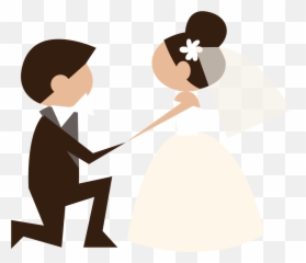 Download Hd Png Clip Art And Casamento - Bride Groom Vector