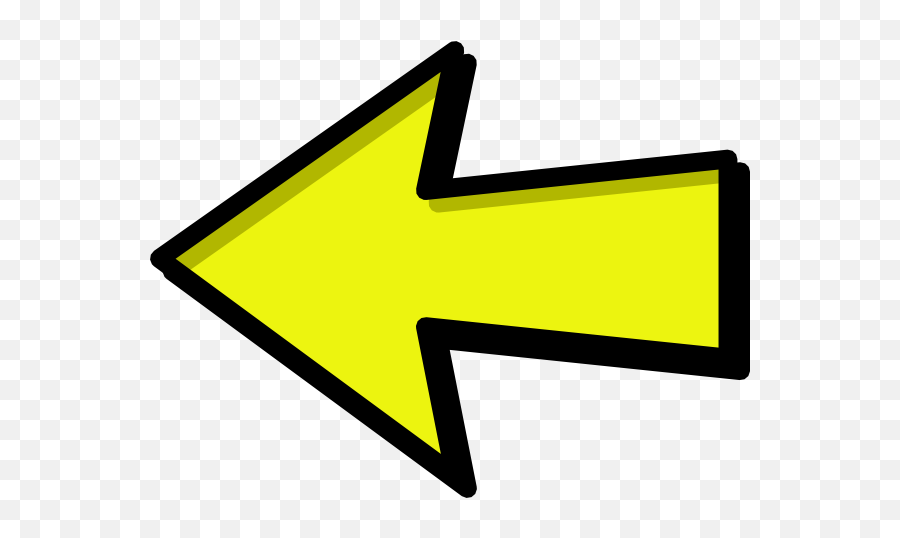 Yellow Arrow Png 2 Image - Arrow Pointing Left Clipart,Yellow Arrow Png