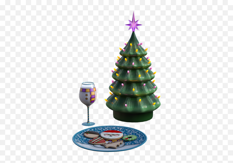 Christmas Place Setting For Santa - Christmas Tree Png,Place Setting Png