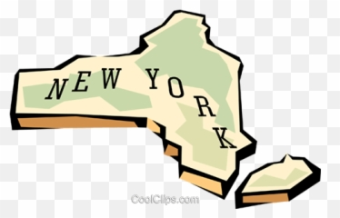 New York State Map Royalty Free Vector - Of Clipart png