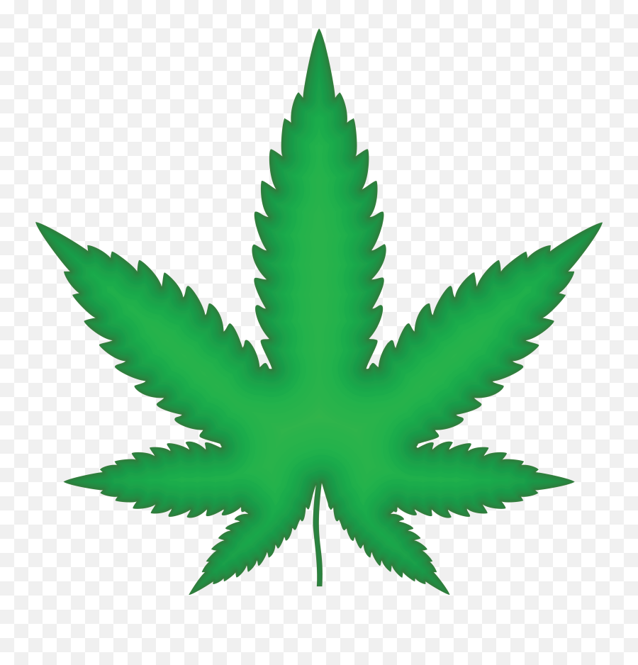 Free Clipart Of A Green Pot Leaf - Marijuana Leaf Clip Art Png,Marihuana Png