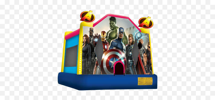 Mu0026m Party Central Outdoor Rentals Combo Bounce Houses - Superhero Bounce House Rental Png,Bounce House Png