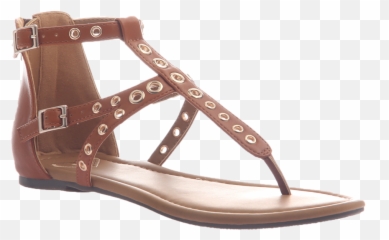 Download Hd Augusta In Tobacco Flat Sandals Transparent Png - Sandal,Sandals Png