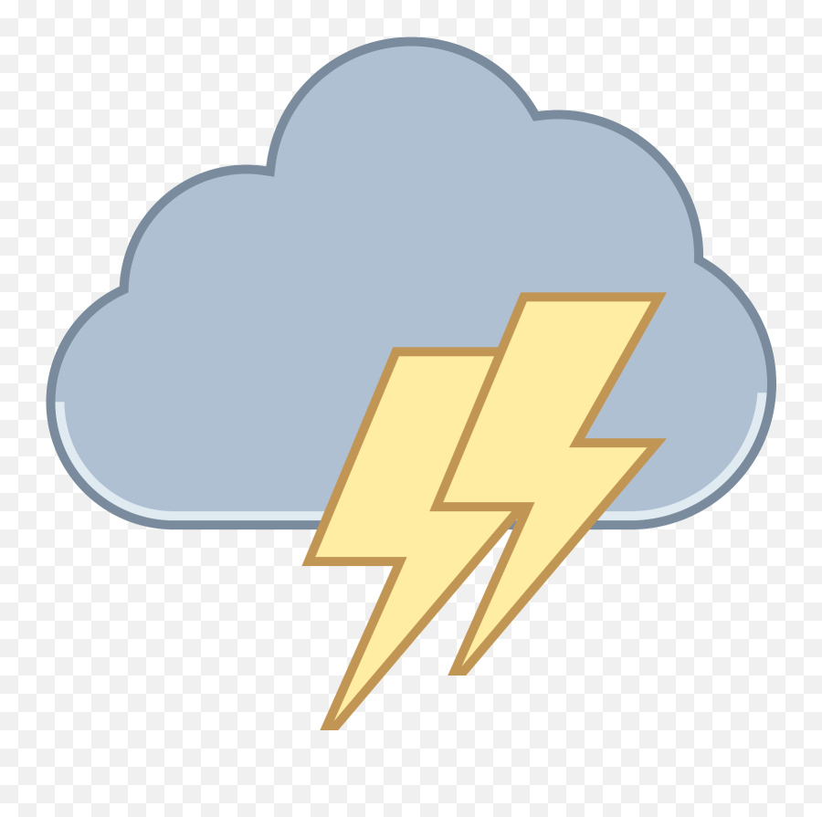 Cloud Lightning Icon Clipart - Full Size Clipart 1617776 Transparent Cloud And Lightning Png,Lightning Icon Png
