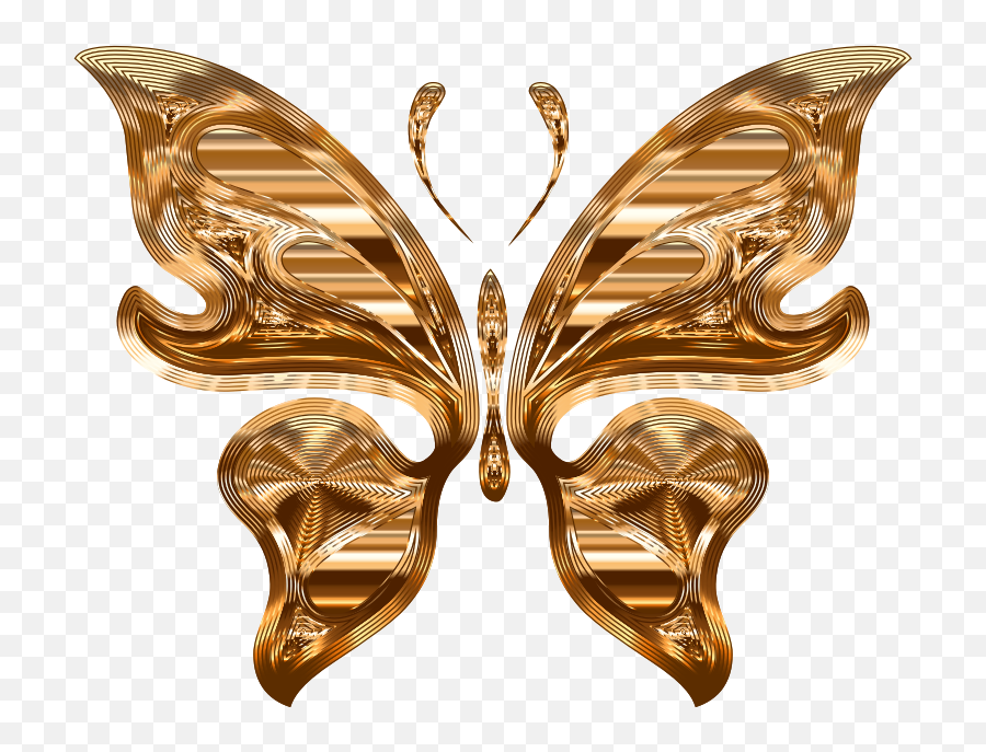 Download Medium Image - Gold Butterfly Silhouette Background Gold Butterfly Background Design Png,Gold Butterfly Png