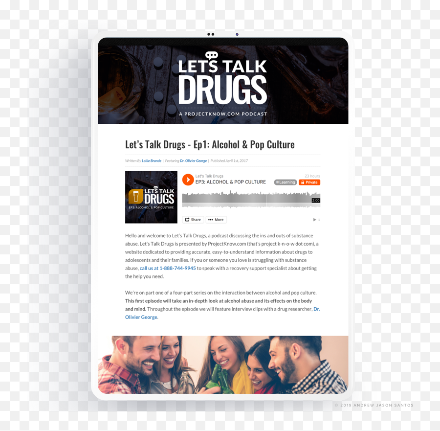 Letu0027s Talk Drugs Podcast Deep Dive U2014 Andrewjasonsantoscom - Language Png,Drugs Png