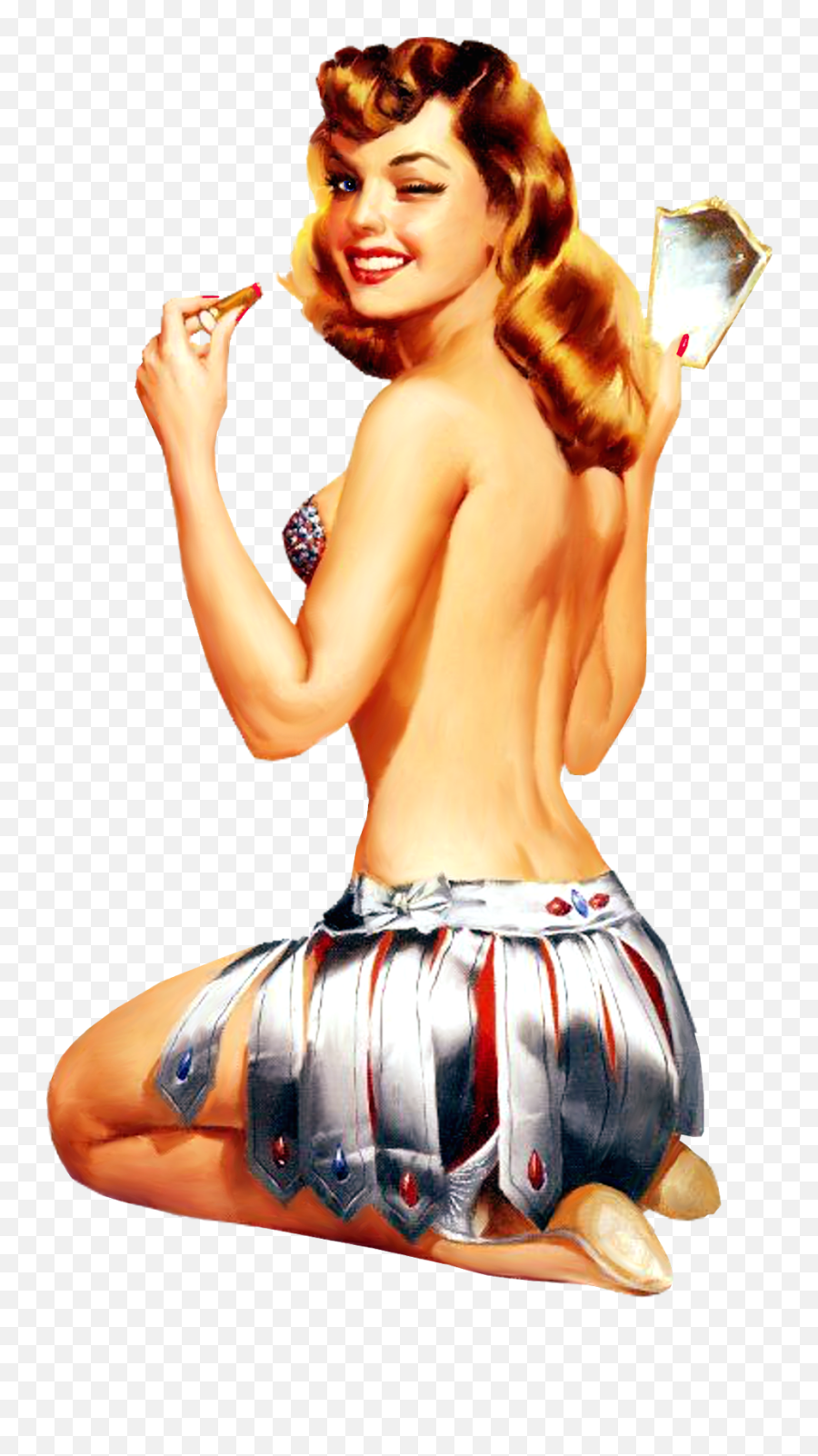Download Pin Up Retro Png Image With No Background - Girls Pin Up Vintage,Pin Up Girl Png