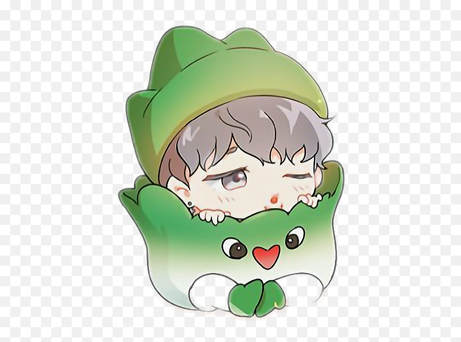 Bts Jimin Chimchim Lechuga Chibibts Freetoedit - Bts Jimin Bts Chibi Cute Png,Jimin Png