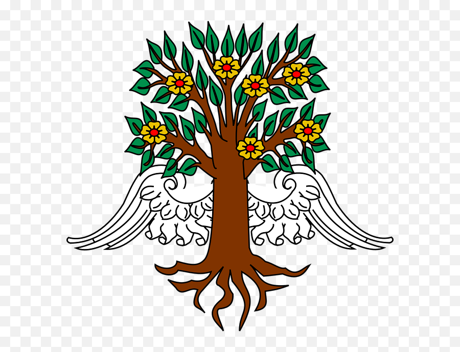 Free Photo Tree Roots Wings - Max Pixel Tree Heraldry Png,Tree With Roots Png