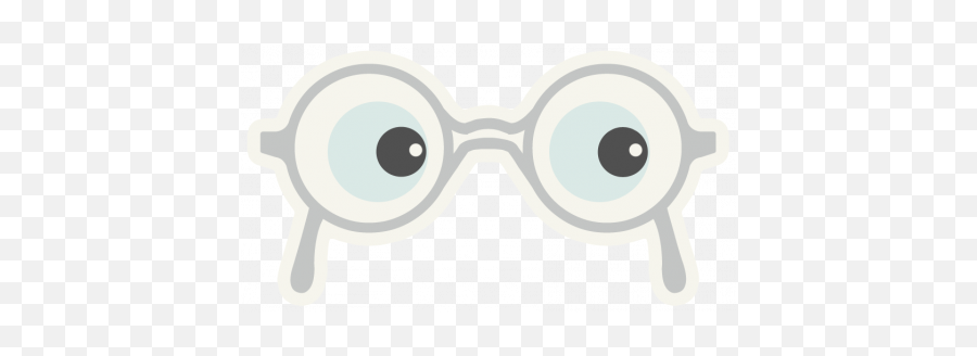 Eye Glasses Sticker Graphic - Dot Png,Funny Glasses Png