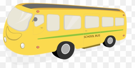 Yellow School Bus Cartoon 14 - 960x487 Png Transparent