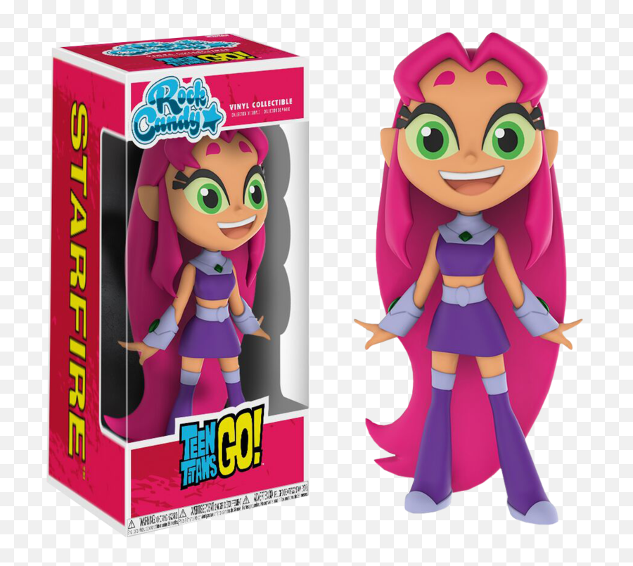 Download Hd Starfire Rock Candy Vinyl Figure - Funko Rock Teen Titans Starfire Go Png,Starfire Transparent