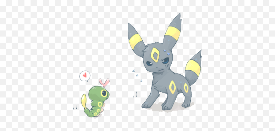 Umbreon Y Caterpie Shared - Fictional Character Png,Caterpie Png